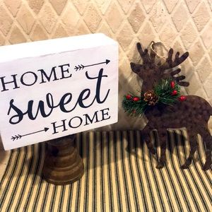 NWT Holiday Deer Metal Ornament